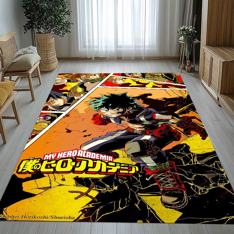 Outdoor Camping Anime - มายฮีโร่ อคาเดเมีย อนิเมะ การ์ตูน พรมปูพื้นห้องนั่งเล่นกันลื่น พรมนุ่มสำหรับห้องนอน