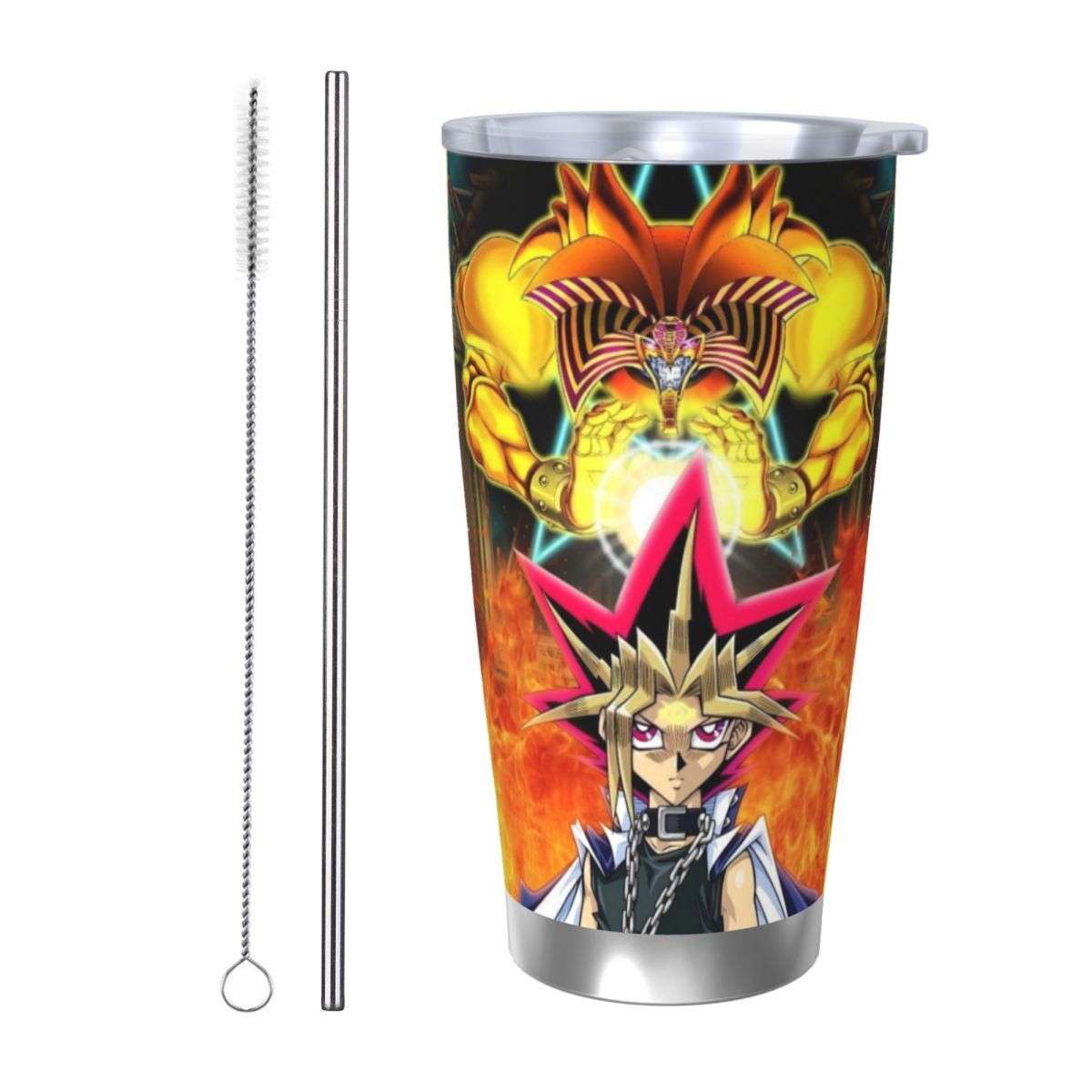 Vacuum Insulated Flask - แก้วเก็บความร้อนสแตนเลส 20 ออนซ์ ลายมังงะ ยูกิโอ สำหรับกาแฟ