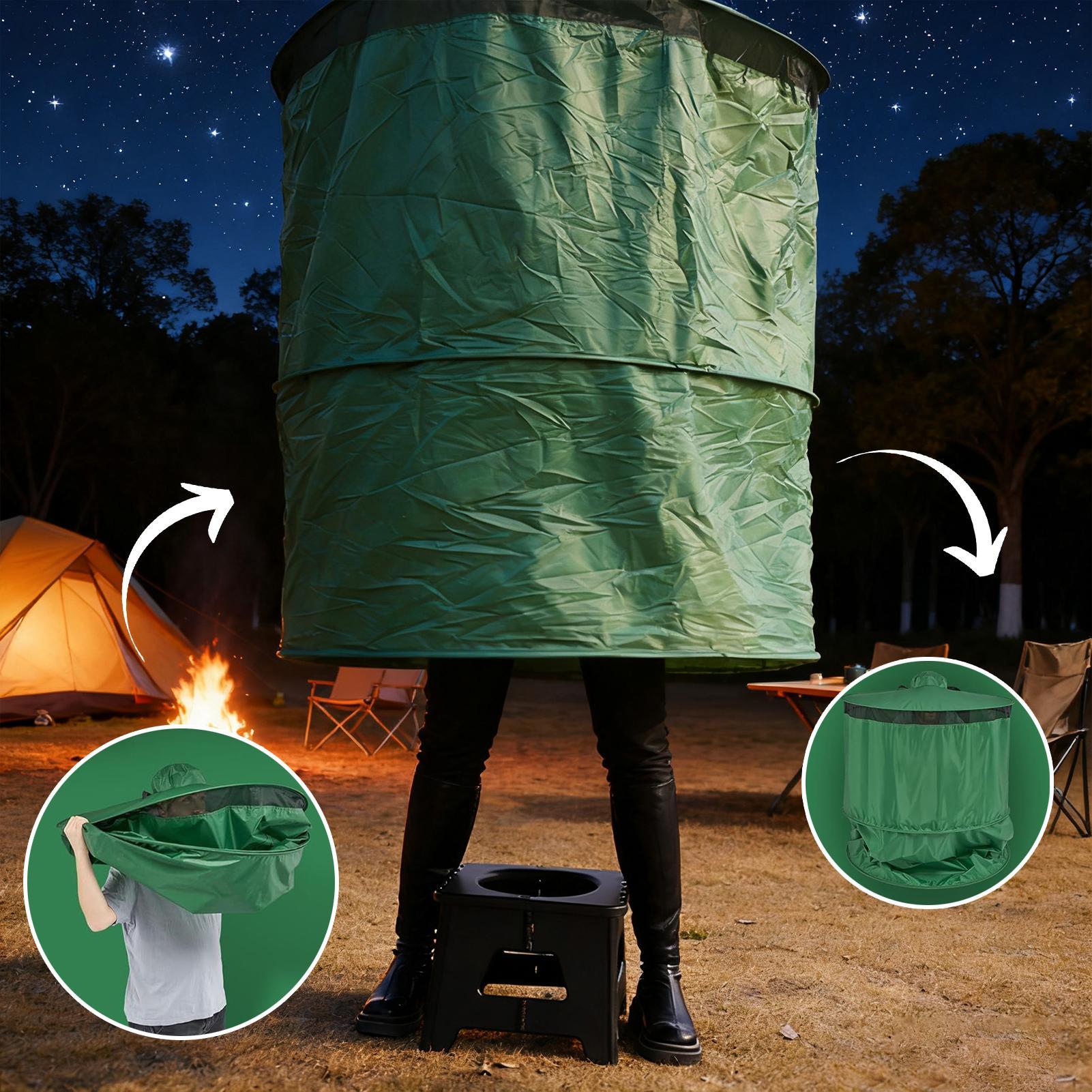Outdoor Camping Automatic Quick Opening Tent - เต็นท์ห้องน้ำสำหรับตั้งแคมป์ พกพาสะดวก พับเก็บได้ พร้อมกระเป๋าสำหรับเปลี่ยนเสื้อผ้า ใช้ได้ที่ชายหาด แคมป์ปิ้ง