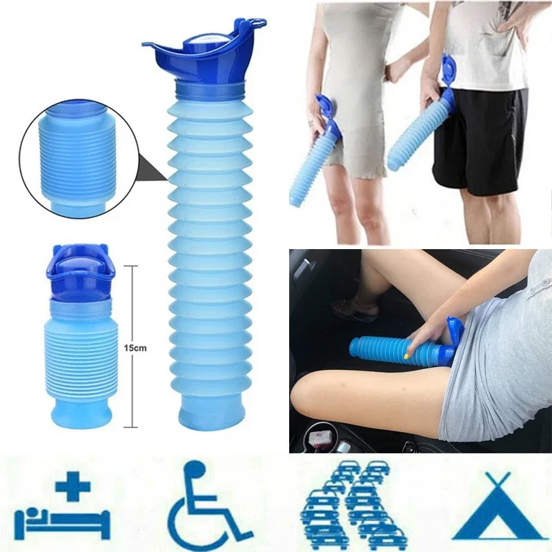 Outdoor Camping Urinal - กระโถนฉุกเฉินแบบพกพาสำหรับผู้หญิง ดีไซน์ใหม่ สำหรับการเดินทาง แคมป์ปิ้ง ใช้งานกลางแจ้ง ทำจากซิลิโคนเนื้อนุ่ม