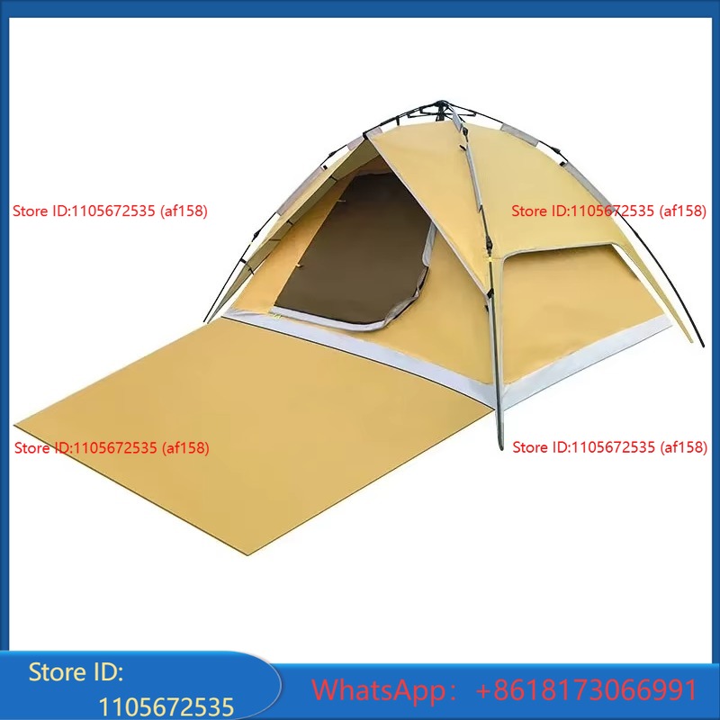 Outdoor Camping Automatic Quick Opening Tent - เต็นท์ปิกนิกแบบพกพา 2 ชั้น สำหรับ 4-6 คน