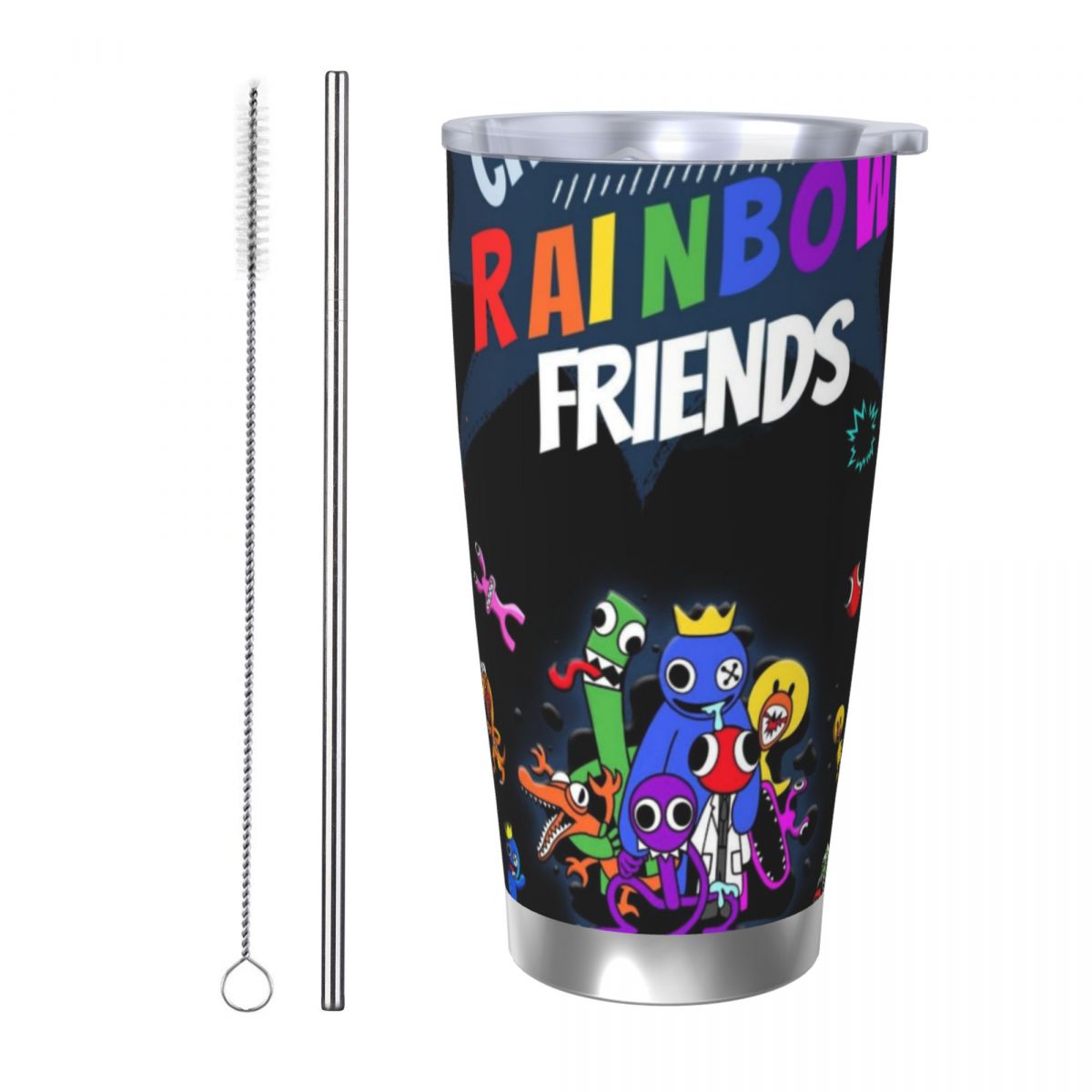 Vacuum Insulated Flask - แก้วน้ำเก็บความร้อนสแตนเลส R-Rainbow-Friends ขนาด 20 ออนซ์ สำหรับกาแฟ
