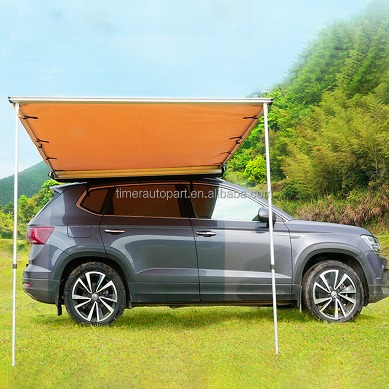 Outdoor Camping Van Tent - กันสาดรถยนต์แบบมีโลโก้สั่งทำ ผ้าคลุมกันแดด กันฝน สำหรับตั้งแคมป์กลางแจ้ง ติดตั้งข้างรถตู้ พร้อมเต็นท์เสริมด้านข้าง