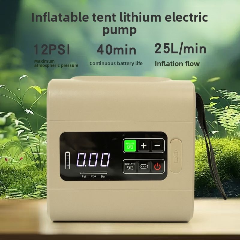 Outdoor Inflatable Camping Tent With Air Pump - เครื่องสูบลมไฟฟ้าสำหรับใช้งานกลางแจ้ง, ปั๊มลมแบบพกพา, เครื่องสูบลมอัตโนมัติสำหรับเต็นท์, ปั๊มลมอเนกประสงค์แบบสองทาง, อุปกรณ์ตั้งแคมป์