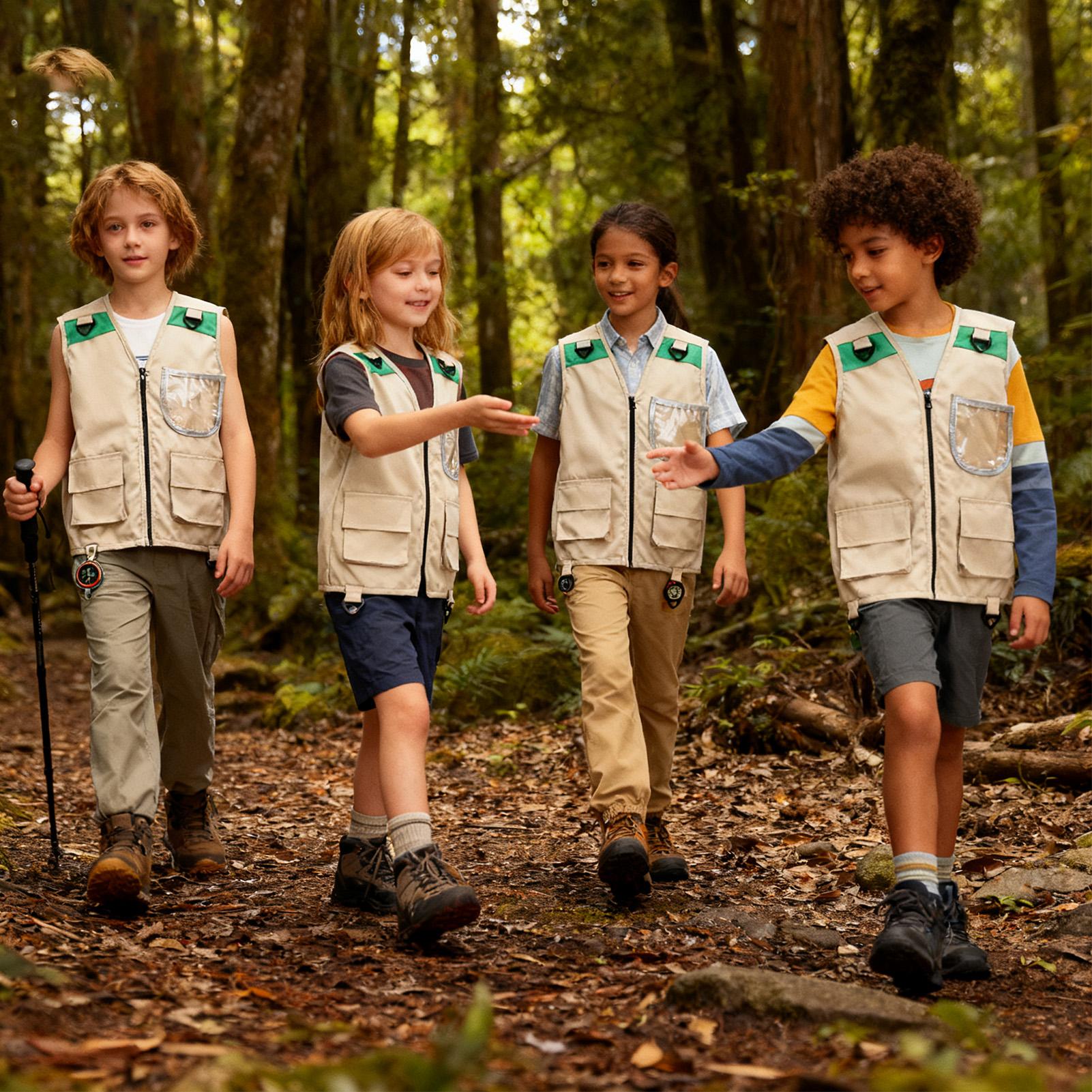 Outdoor Camping Activities For Kids - เสื้อกั๊กเด็กแบบไม่มีแขน สำหรับสวมใส่เล่นบทบาทสมมติ กิจกรรมกลางแจ้ง เช่น ตั้งแคมป์ เดินป่า