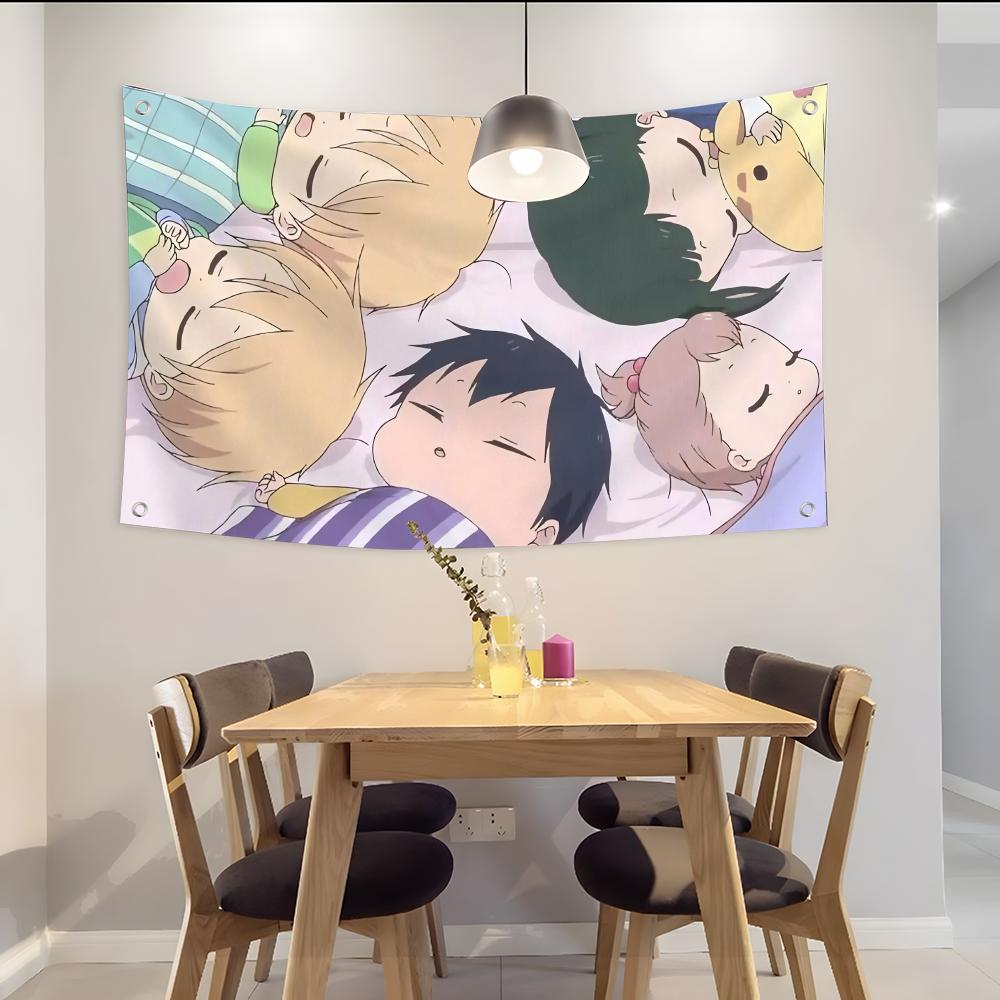 Outdoor Camping Anime - อะนิเมะสุดฮิต Gakuen Babysitters ธงตกแต่งแบบกำหนดเองสำหรับตั้งแคมป์กลางแจ้ง ตกแต่งสวน ห้องพัก