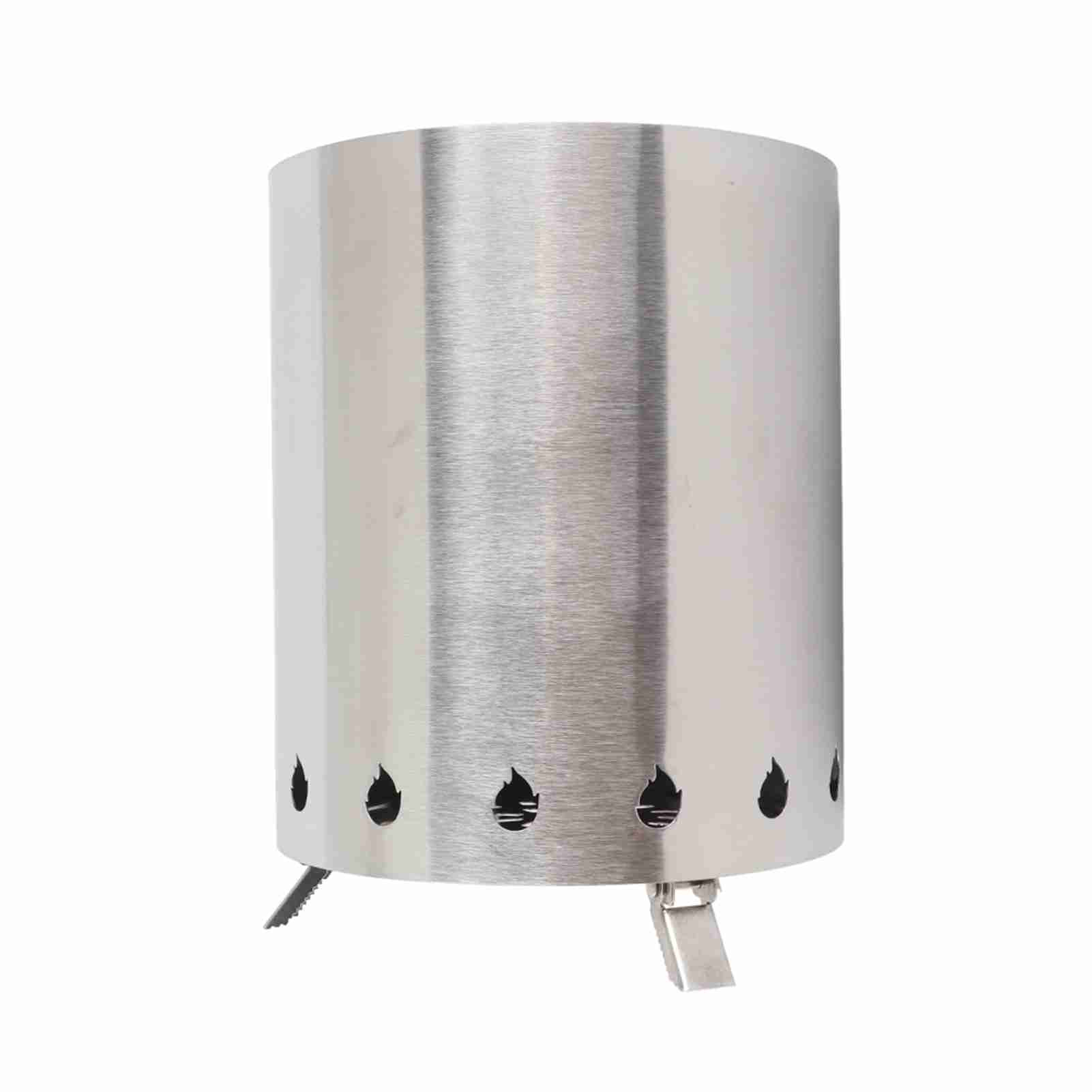 Outdoor Camping Wood Stove - Backpacking เตาไม้กลางแจ้ง Camping เตาไม้สแตนเลสแบบพกพาขนาดเล็ก Smokeless Fire