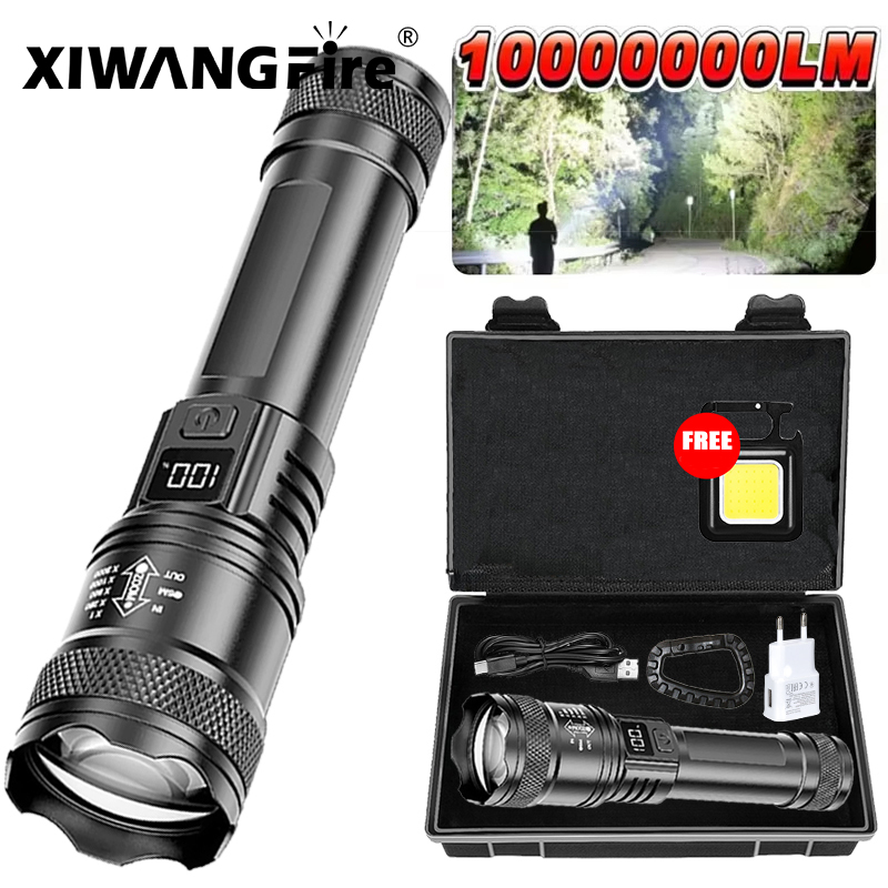 Outdoor Camping Adventure - ไฟฉาย LED Ultra Bright 2000LM Type-C
