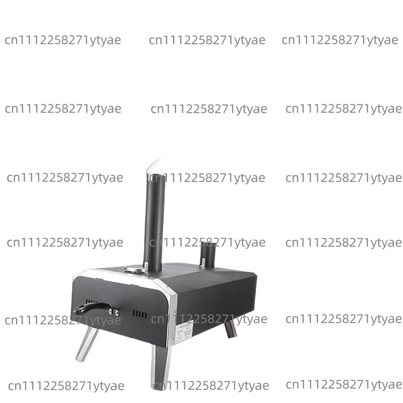 Outdoor Gas Camping Oven - เตาอบพิซซ่าแก๊สพกพาแบบพับได้ หมุนได้ สำหรับตั้งแคมป์ ขนาด 12 นิ้ว