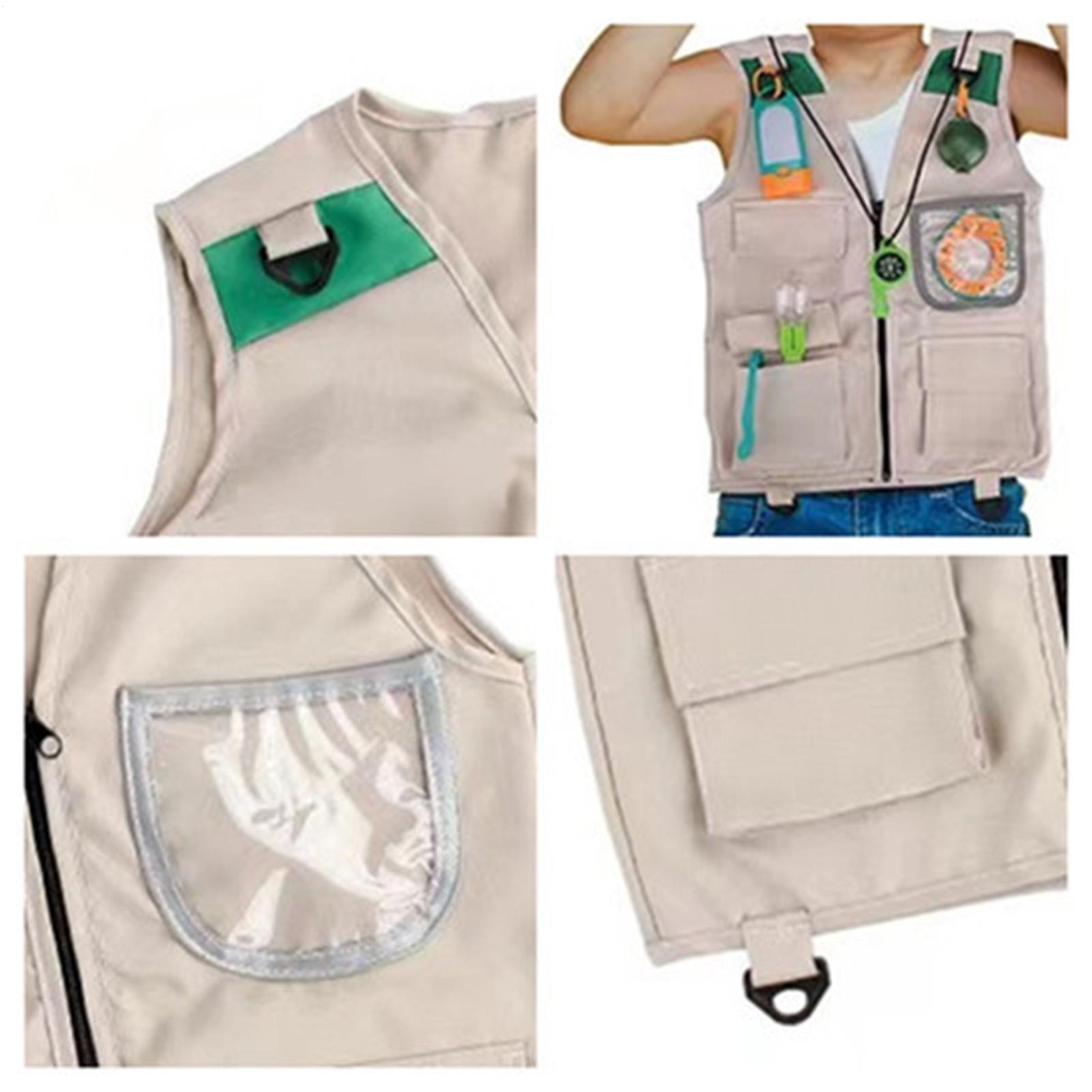 Outdoor Camping Activities For Kids - เสื้อกั๊กตกปลาสำหรับเด็ก เสื้อแจ็คเก็ตแบบไม่มีแขน ชุดเสื้อกั๊กสำหรับกิจกรรมกลางแจ้ง เช่น ปาร์ค สวนสัตว์