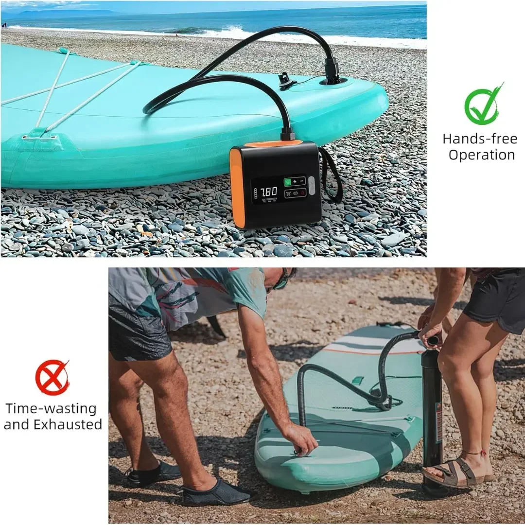 ปั๊มลมพกพาสำหรับตั้งแคมป์กลางแ - Outdoor Inflatable Camping Tent With Air Pump บทวิจารณ์และราคา