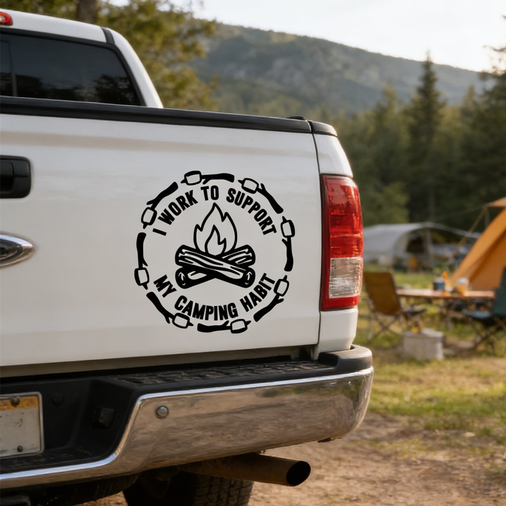 สติกเกอร์ติดรถยนต์คำคมแคมป์ปิ้ - Outdoor Camping Quotes บทวิจารณ์และราคา