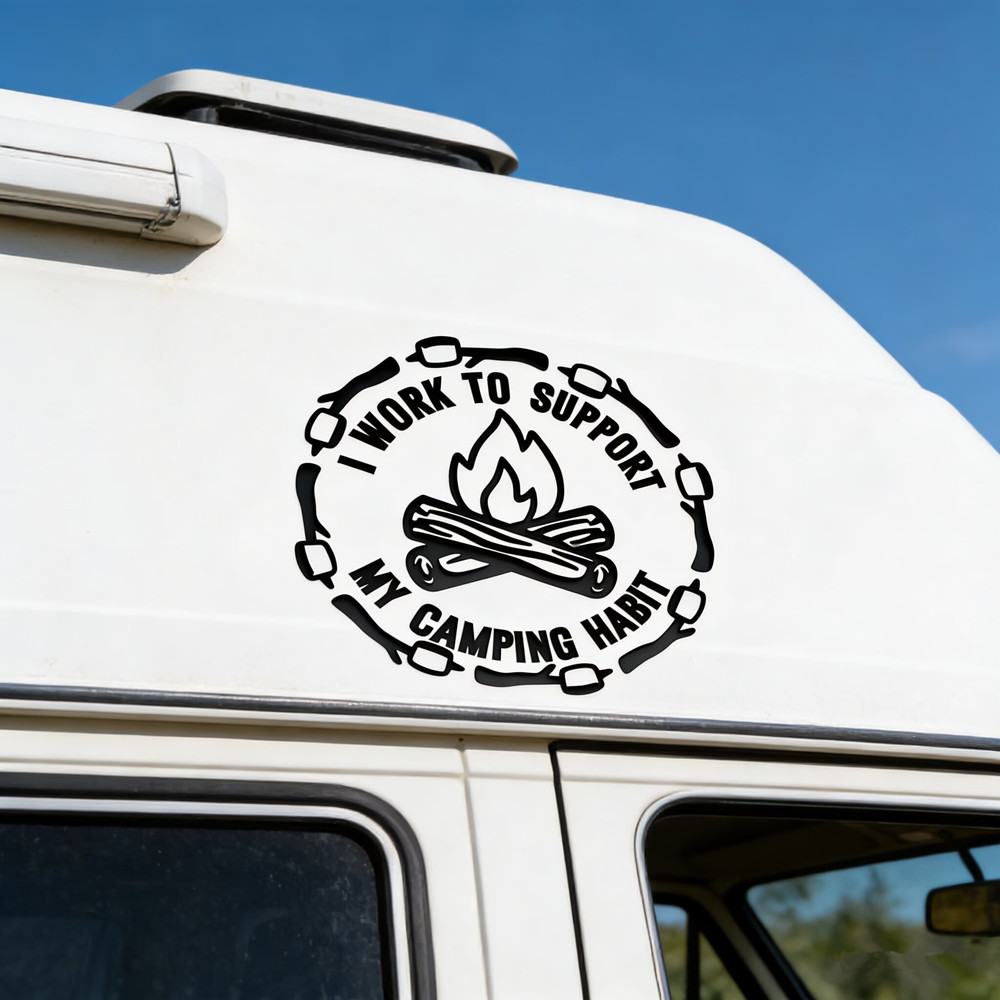 สติกเกอร์ติดรถยนต์คำคมแคมป์ปิ้ - Outdoor Camping Quotes บทวิจารณ์และราคา