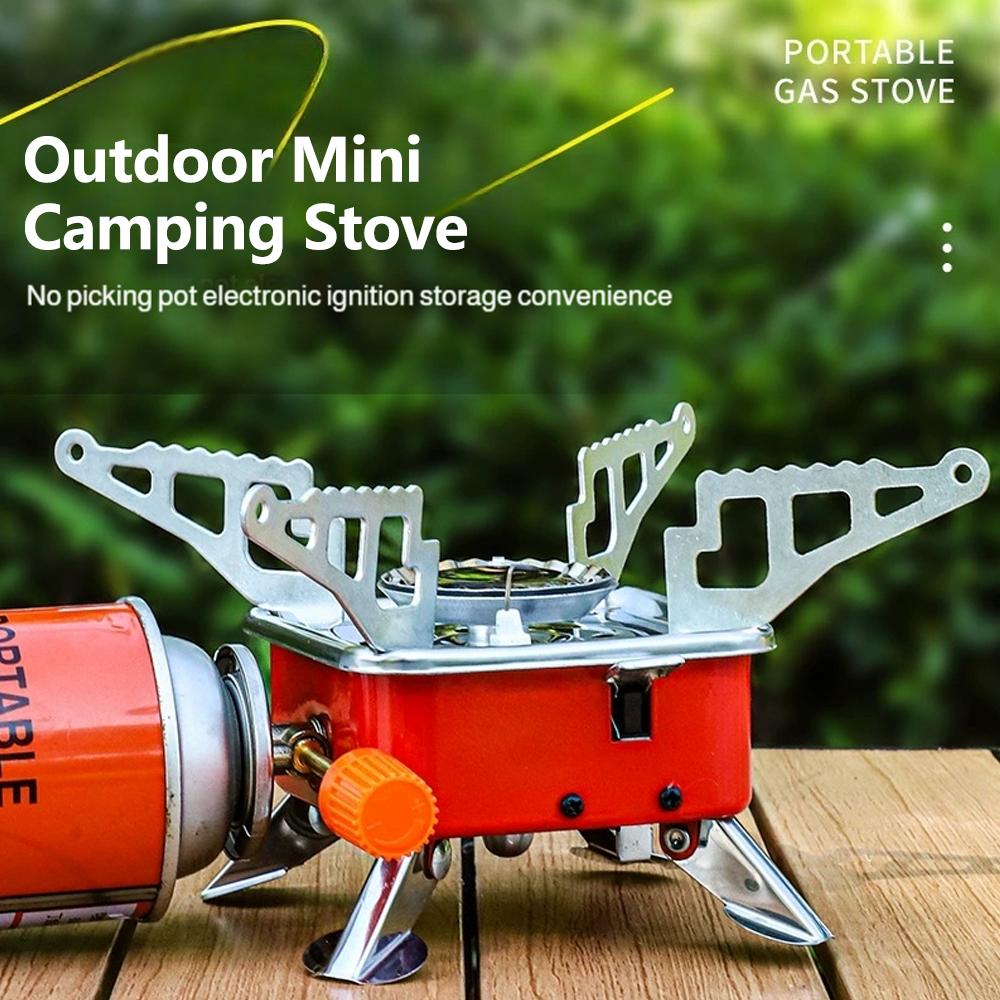 เตาแก๊สพกพาแบบพับได้ ทนลม กำลั - Outdoor Gas Camping Oven บทวิจารณ์และราคา