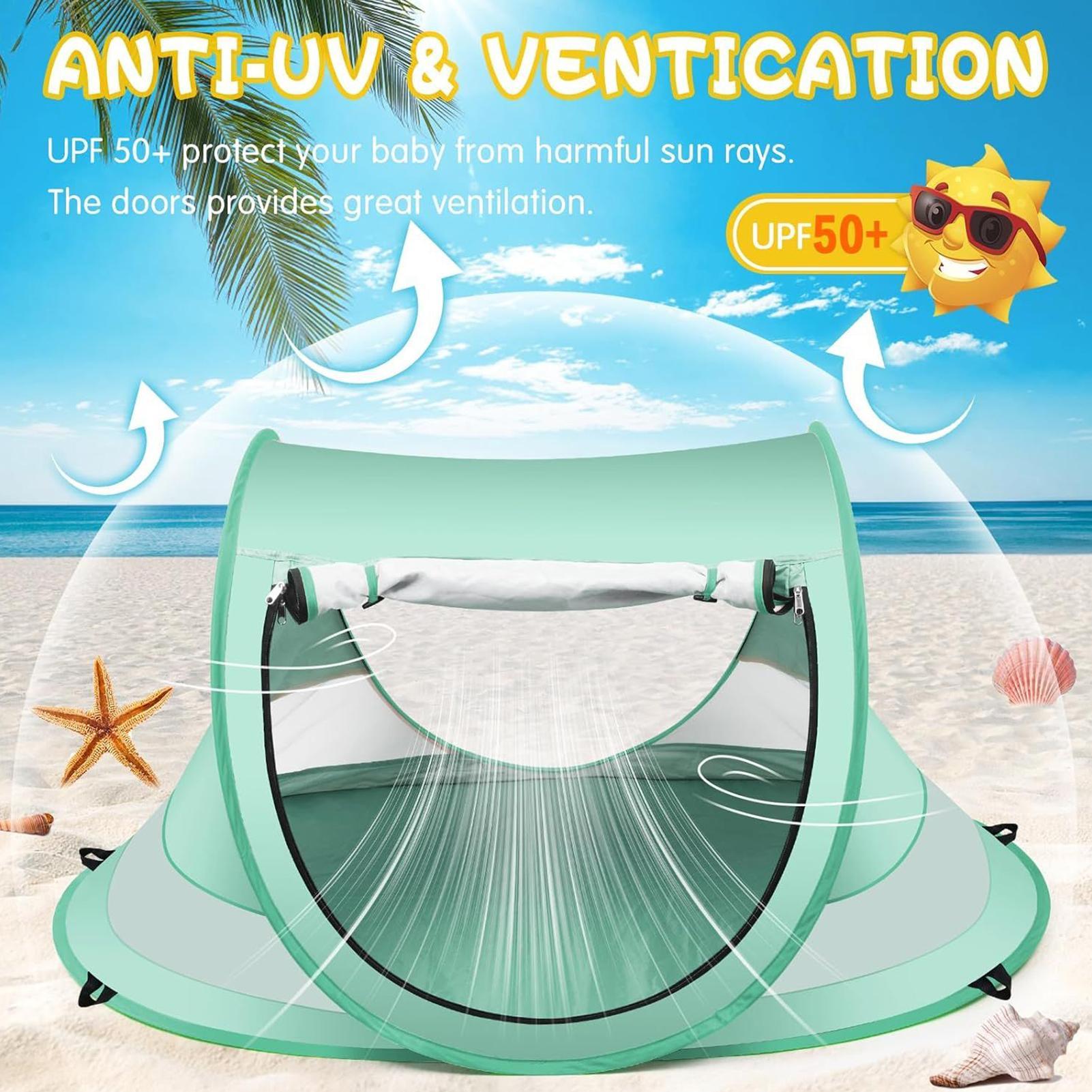 เต็นท์ชายหาดสำหรับเด็กเล็ก เต็ - Outdoor Camping Automatic Quick Opening Tent บทวิจารณ์และราคา