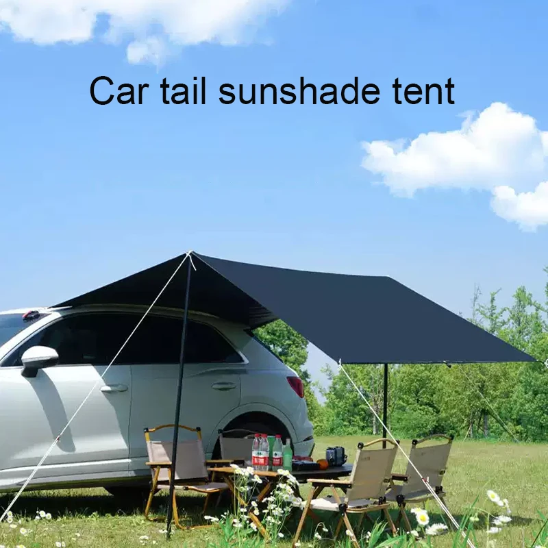 ผ้าคลุมกันแดดข้างรถยนต์ รูปทรง - Outdoor Camping Van Tent บทวิจารณ์และราคา