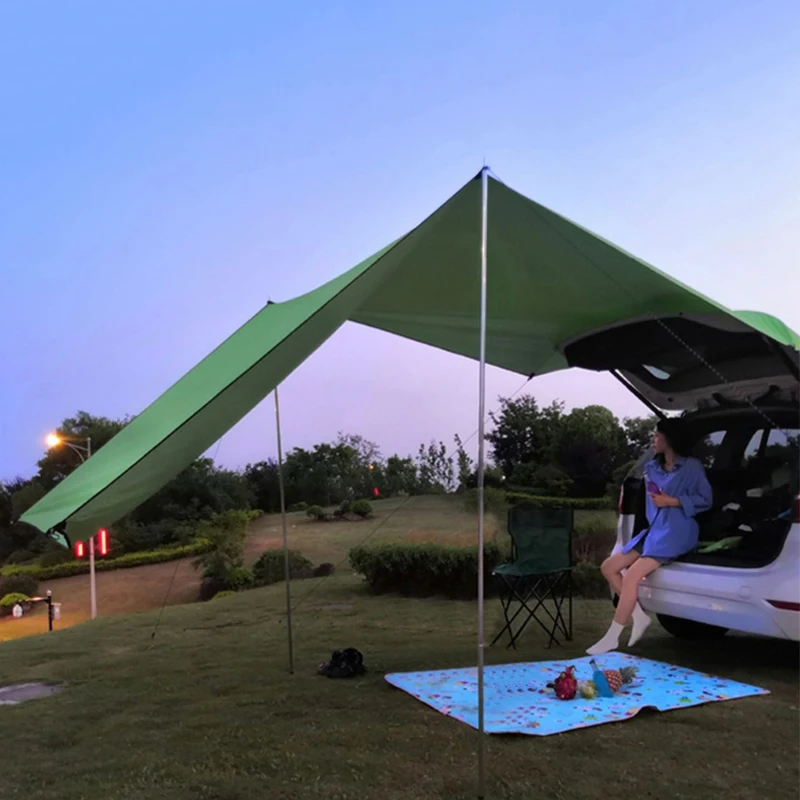 ผ้าคลุมกันแดดข้างรถยนต์ รูปทรง - Outdoor Camping Van Tent บทวิจารณ์และราคา