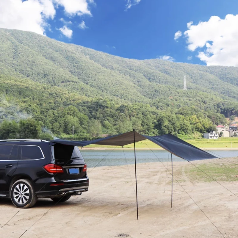 ผ้าคลุมกันแดดข้างรถยนต์ รูปทรง - Outdoor Camping Van Tent บทวิจารณ์และราคา