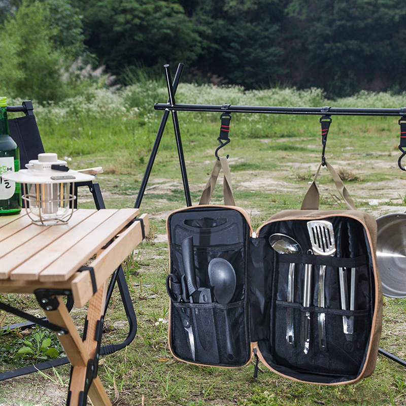 ชุดเครื่องครัวแคมป์ปิ้ง 8 ชิ้น - Outdoor Camping Cooking Equipment บทวิจารณ์และราคา