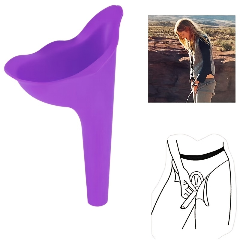 ผู้หญิงแบบพกพายืนปัสสาวะReusab - Outdoor Camping Urinal บทวิจารณ์และราคา