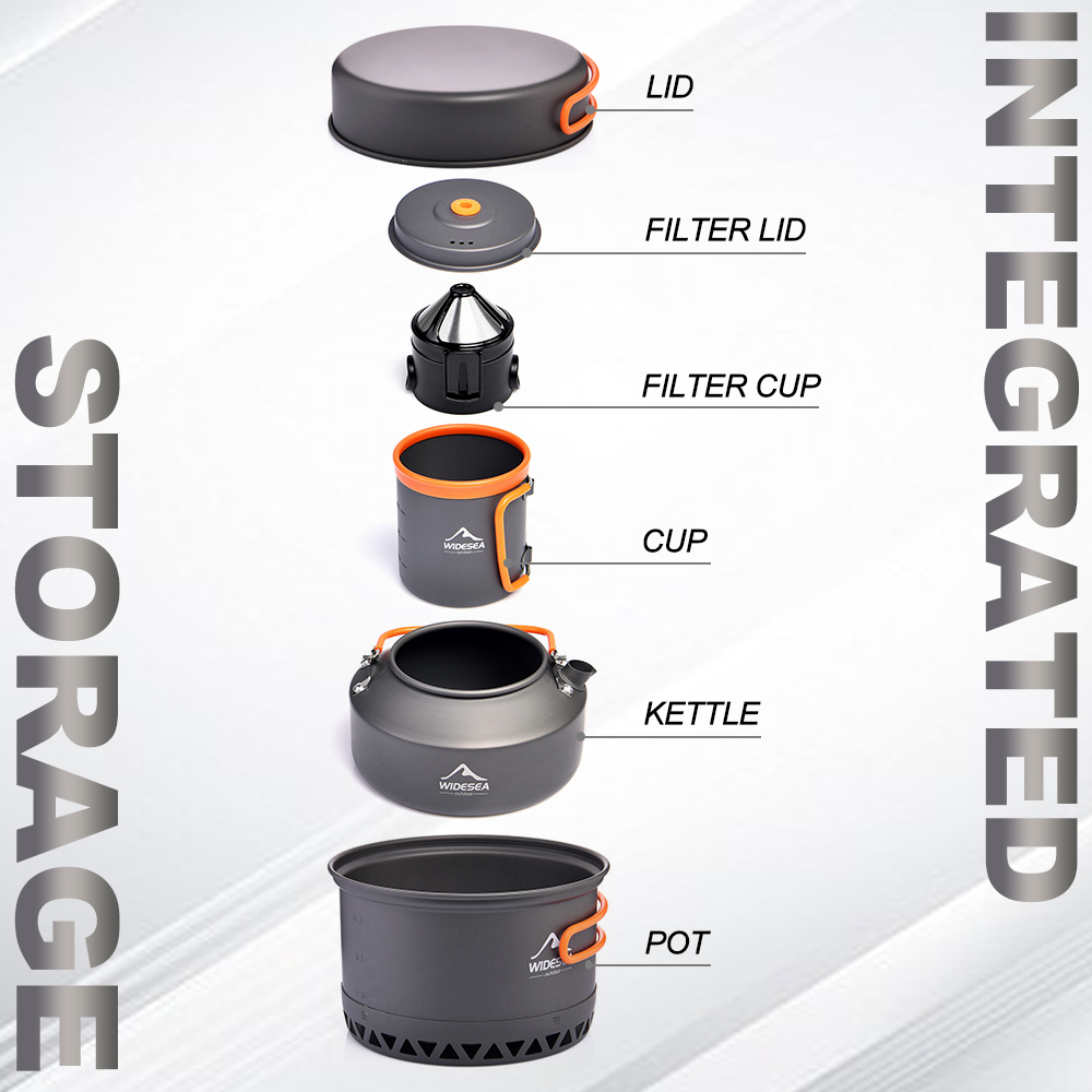Camping Tableware ชุดเครื่องคร - Outdoor Camping Cooking Equipment บทวิจารณ์และราคา