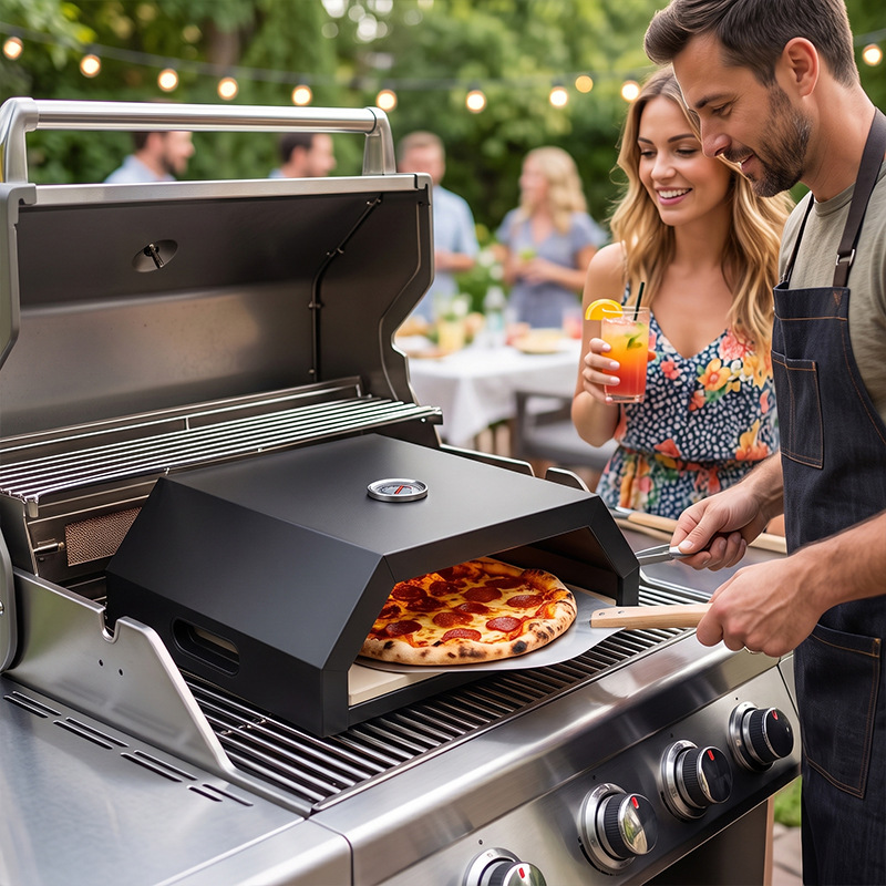 เตาอบพิซซ่าแบบพกพาขนาด 12 นิ้ว - Outdoor Gas Camping Oven บทวิจารณ์และราคา