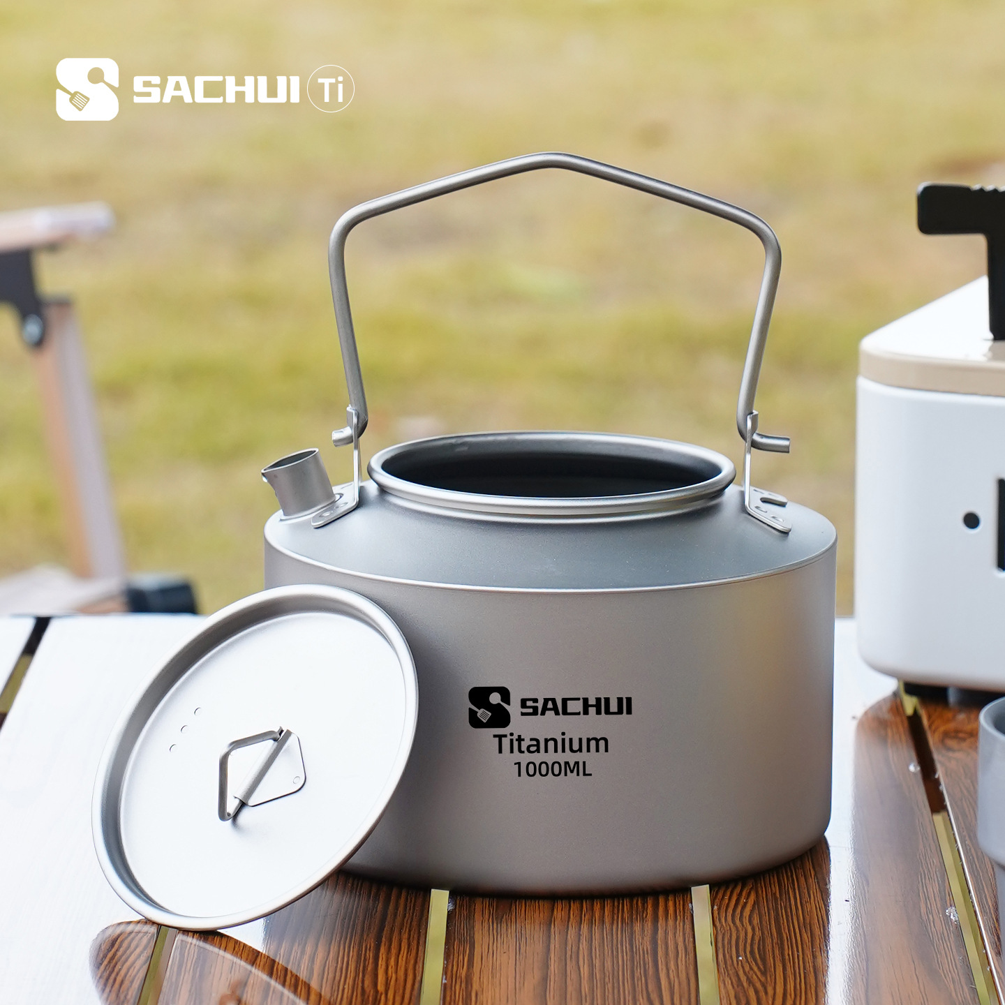 กาต้มน้ำไทเทเนียมบริสุทธิ์ 100 - Outdoor Camping Cooking Equipment บทวิจารณ์และราคา