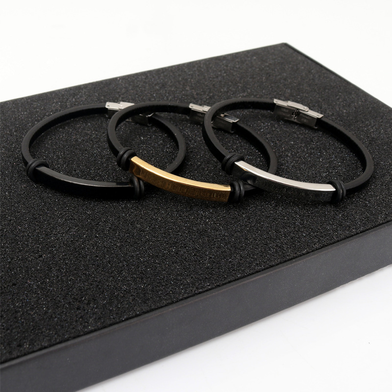 กำไลข้อมือหนังปรับชื่อได้บางสไ - Paracord Bracelet บทวิจารณ์และราคา