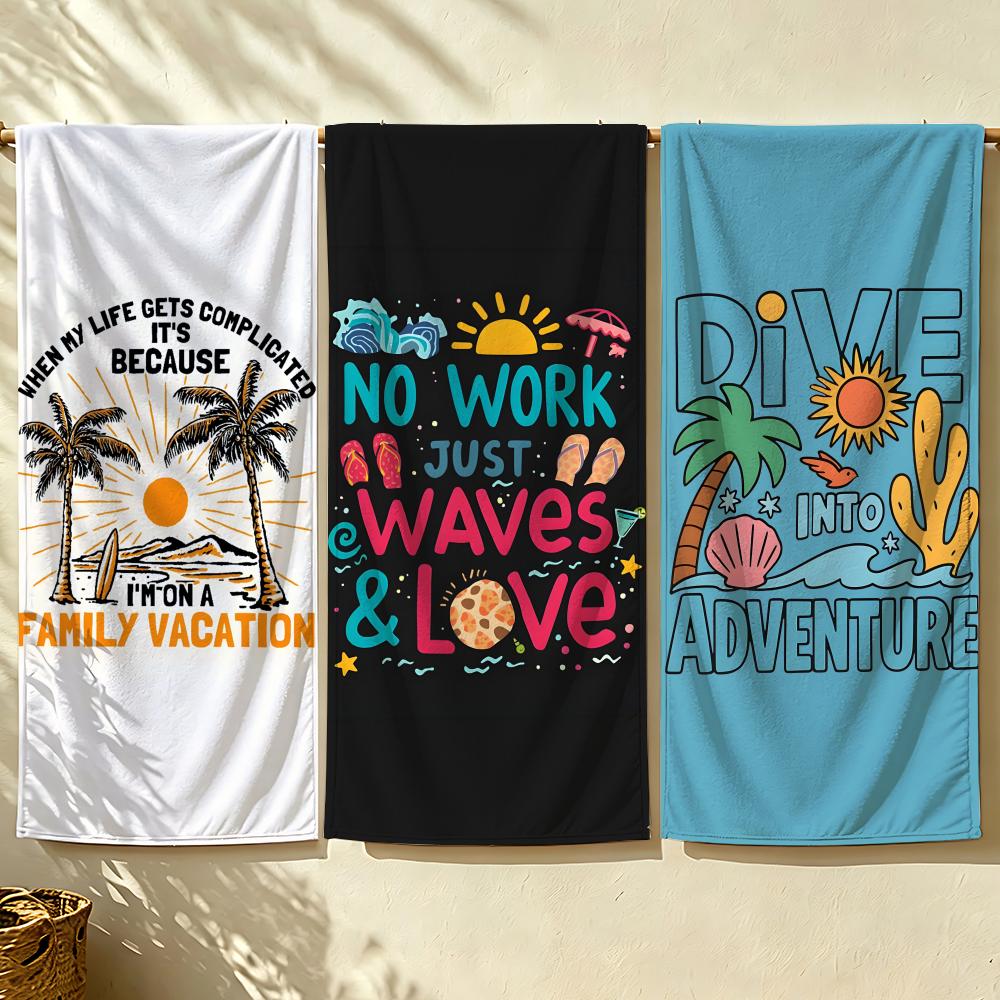 ผ้าขนหนูชายหาด T-Take me to th - Outdoor Camping Quotes บทวิจารณ์และราคา