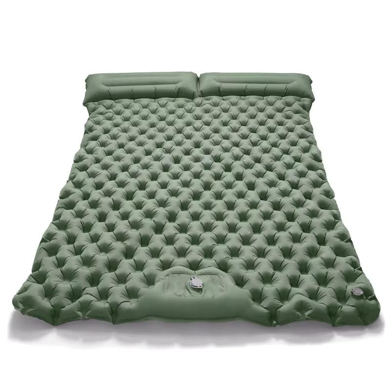 ที่นอนลมคู่แบบพกพาสำหรับการตั้ - Outdoor Inflatable Camping Tent With Air Pump บทวิจารณ์และราคา