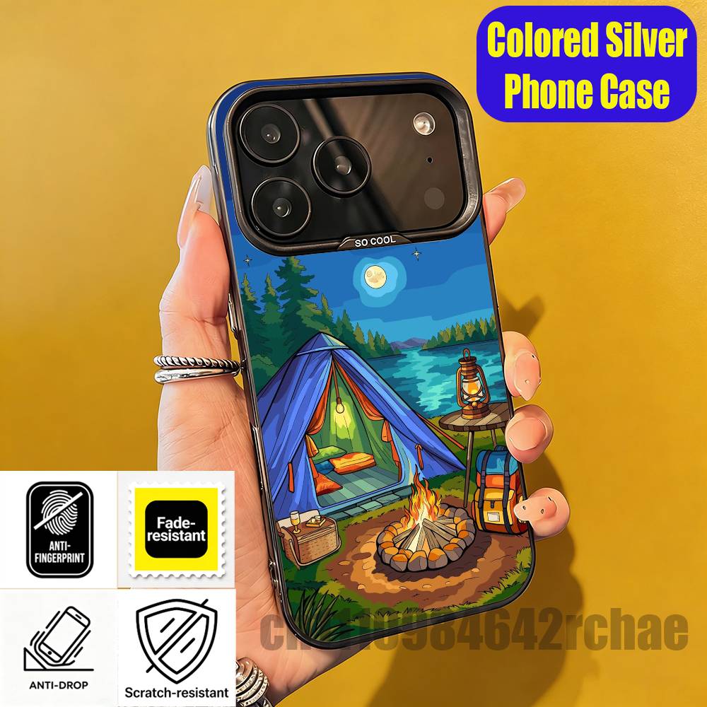 เคสโทรศัพท์ลายวอลเปเปอร์กองไฟส - Outdoor Camping Quotes บทวิจารณ์และราคา