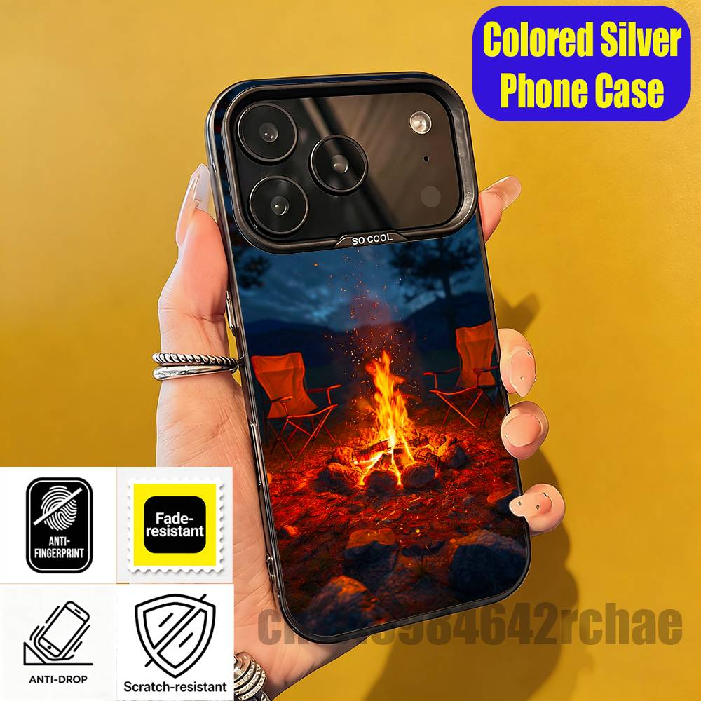 เคสโทรศัพท์ลายวอลเปเปอร์กองไฟส - Outdoor Camping Quotes บทวิจารณ์และราคา