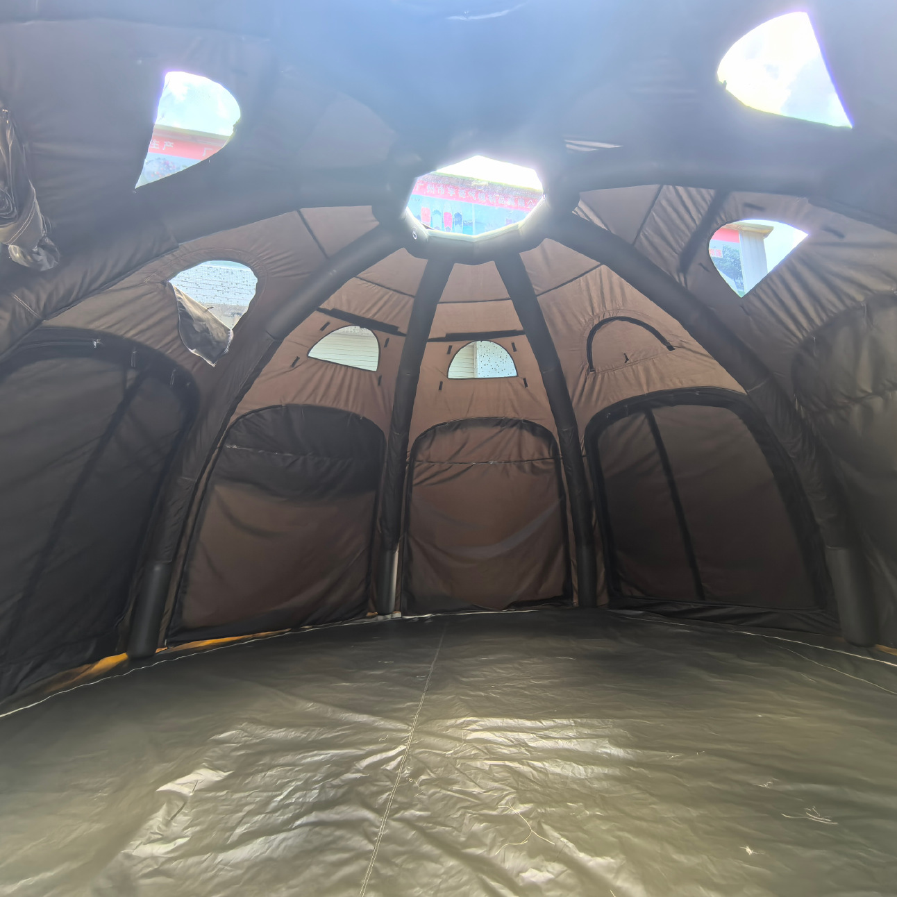 4 M 5 M อัตโนมัติขนาดใหญ่ Infl - Outdoor Inflatable Camping Tent With Air Pump บทวิจารณ์และราคา