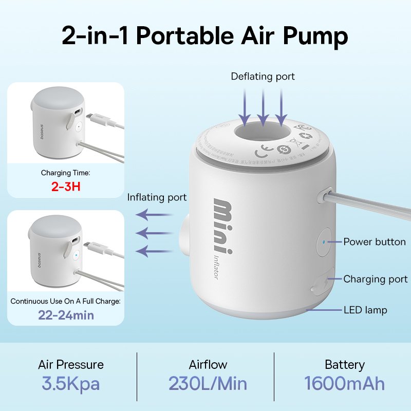 ปั๊มลมขนาดเล็กแบบพกพา Baseus เ - Outdoor Inflatable Camping Tent With Air Pump บทวิจารณ์และราคา