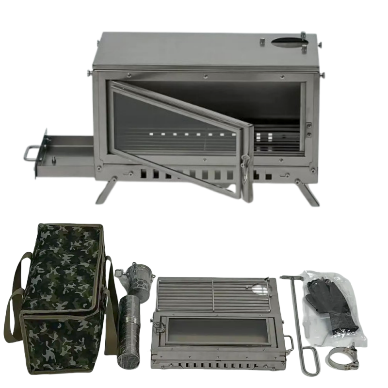 เตาไม้พับได้ เตาพกพา เตาถ่าน เ - Outdoor Camping Wood Stove บทวิจารณ์และราคา
