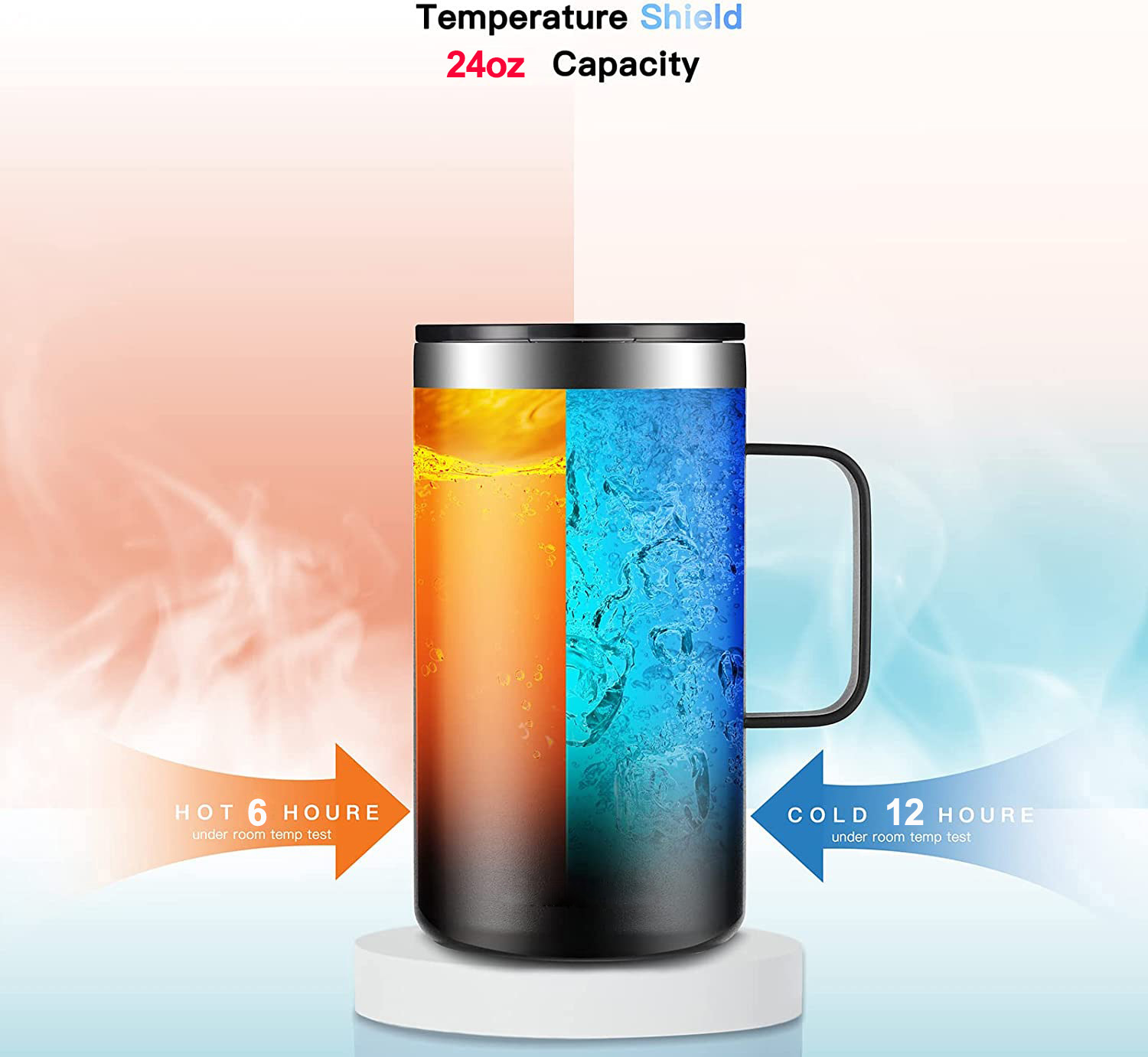 680ml ถ้วยกาแฟสแตนเลสแก้ว Leak - Vacuum Insulated Flask บทวิจารณ์และราคา