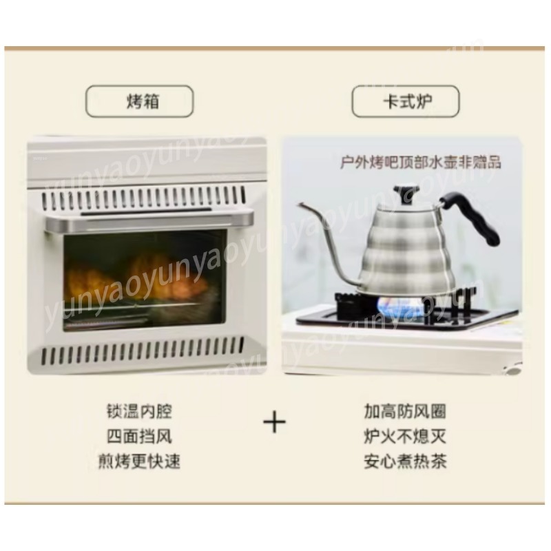 เตาแก๊สพกพาสำหรับตั้งแคมป์กลาง - Outdoor Gas Camping Oven บทวิจารณ์และราคา