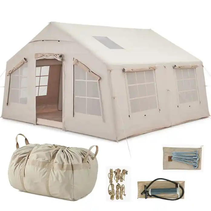 เต็นท์เป่าลมขนาดใหญ่สำหรับตั้ง - Outdoor Inflatable Camping Tent With Air Pump บทวิจารณ์และราคา