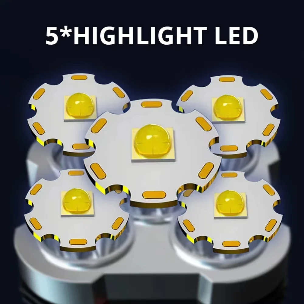 ไฟฉาย LED กำลังสูง 5 ดวง ไฟฉาย - Outdoor Camping Adventure บทวิจารณ์และราคา