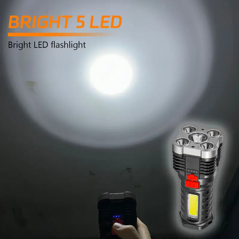 ไฟฉาย LED กำลังสูง 5 ดวง ไฟฉาย - Outdoor Camping Adventure บทวิจารณ์และราคา