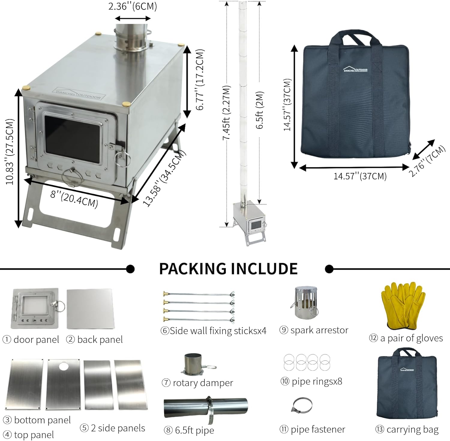 [ใหม่] เตาสแตนเลสสำหรับใช้งานก - Outdoor Camping Wood Stove บทวิจารณ์และราคา