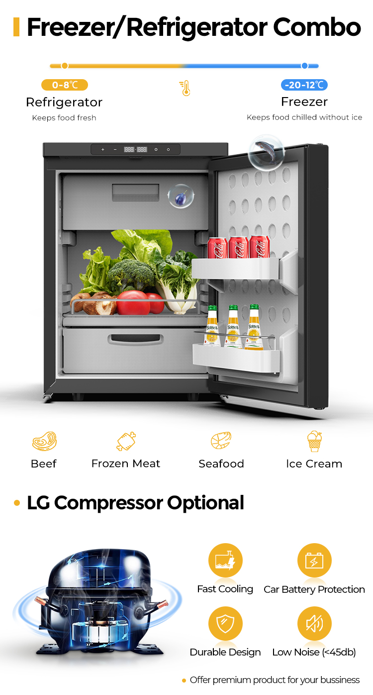 ตู้เย็น RV แบบตั้งตรง CR90 93L - Outdoor Camping Fridge บทวิจารณ์และราคา
