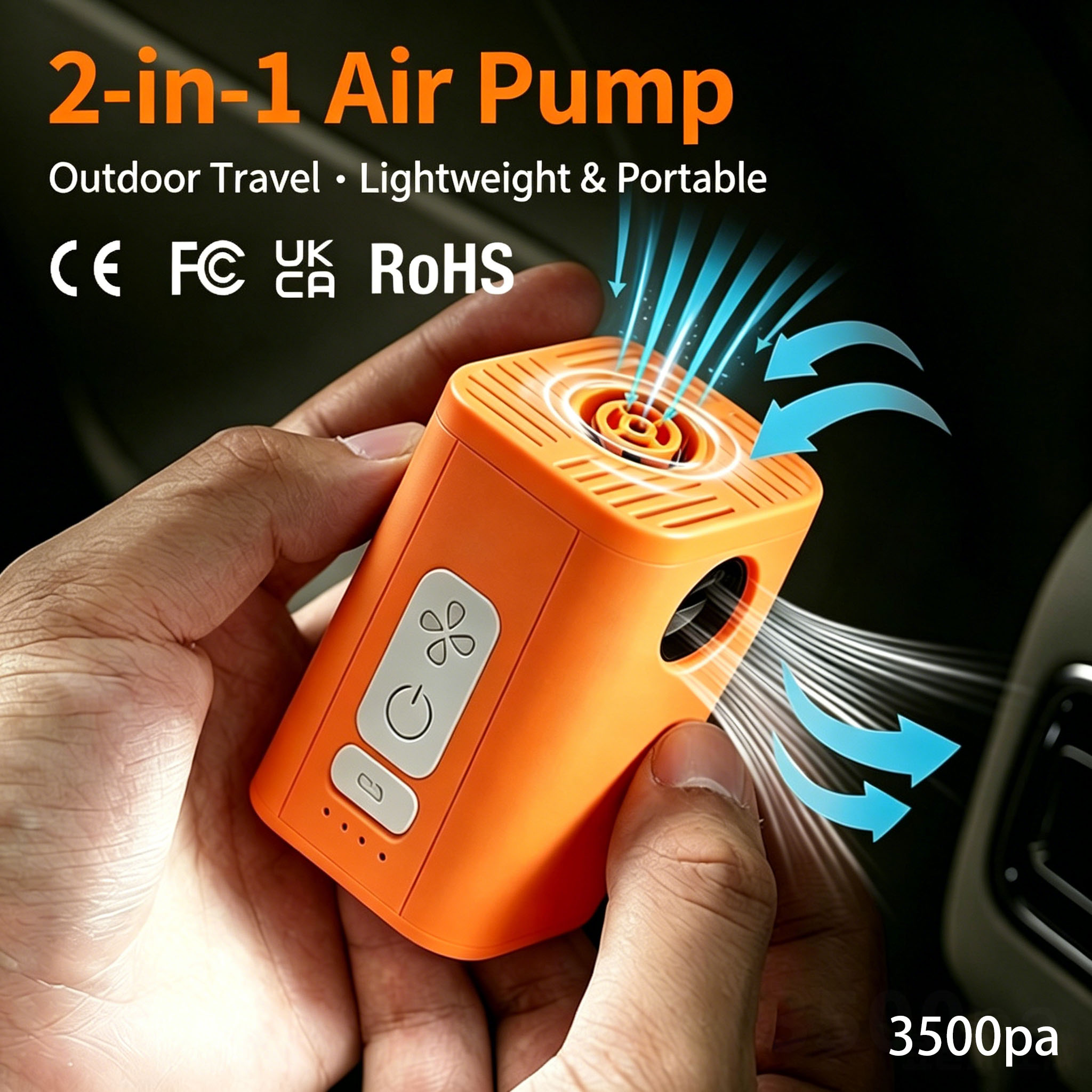 ปั๊มลมไฟฟ้าแบบพกพา 2-in-1 ชาร์ - Outdoor Inflatable Camping Tent With Air Pump บทวิจารณ์และราคา