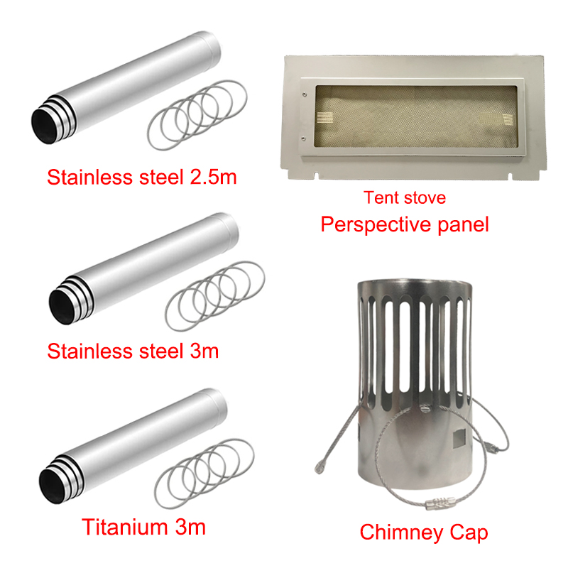 ฝาครอบปล่องเตาไม้สำหรับตั้งแคม - Outdoor Camping Wood Stove บทวิจารณ์และราคา