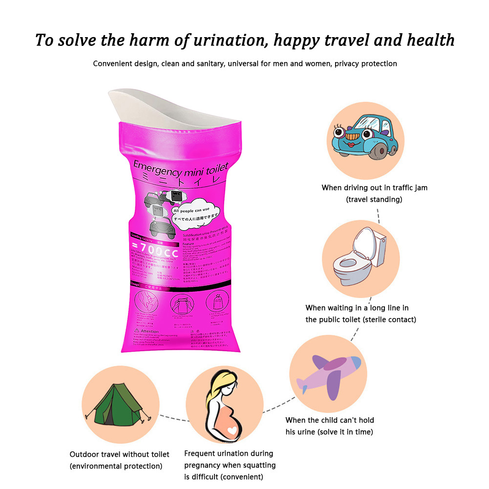 ถุงใส่โถปัสสาวะ 700 มล. แบบใช้ - Outdoor Camping Urinal บทวิจารณ์และราคา