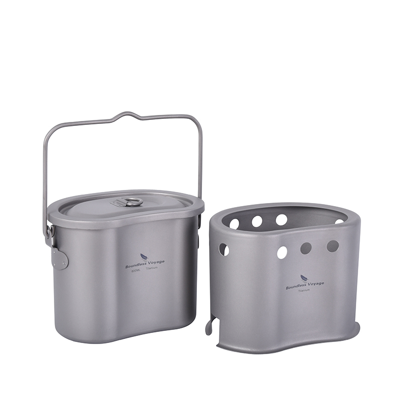 Set Alat masak ไทเทเนียมไร้ขอบ - Outdoor Camping Wood Stove บทวิจารณ์และราคา