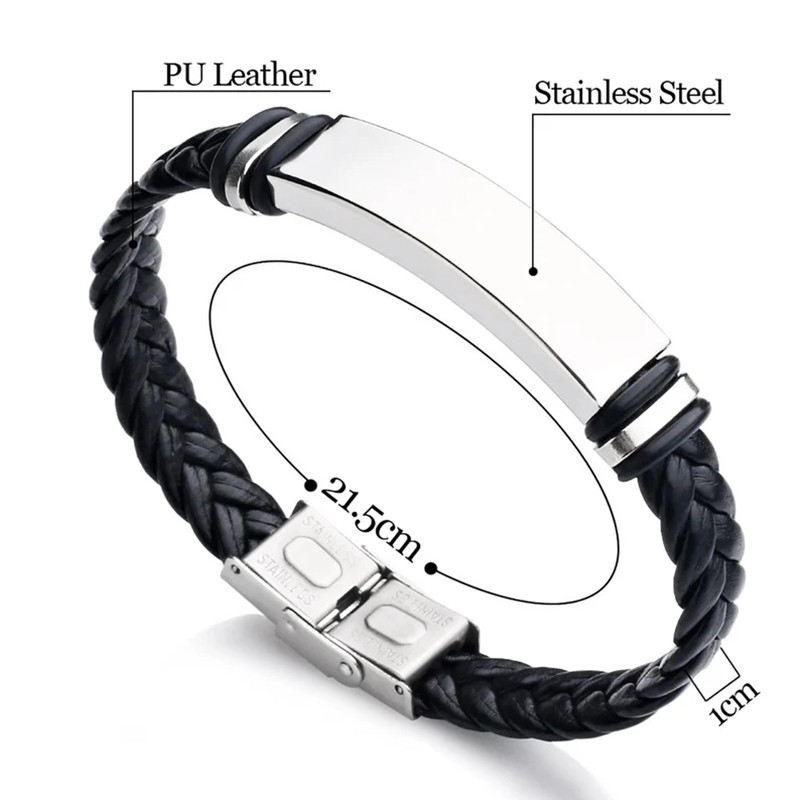 Custom ชื่อโลโก้ใดๆข้อความหนัง - Paracord Bracelet บทวิจารณ์และราคา