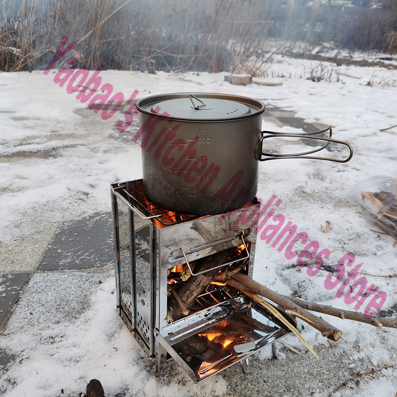 เตาไม้สำหรับตั้งแคมป์กลางแจ้ง  - Outdoor Camping Cooking Equipment บทวิจารณ์และราคา