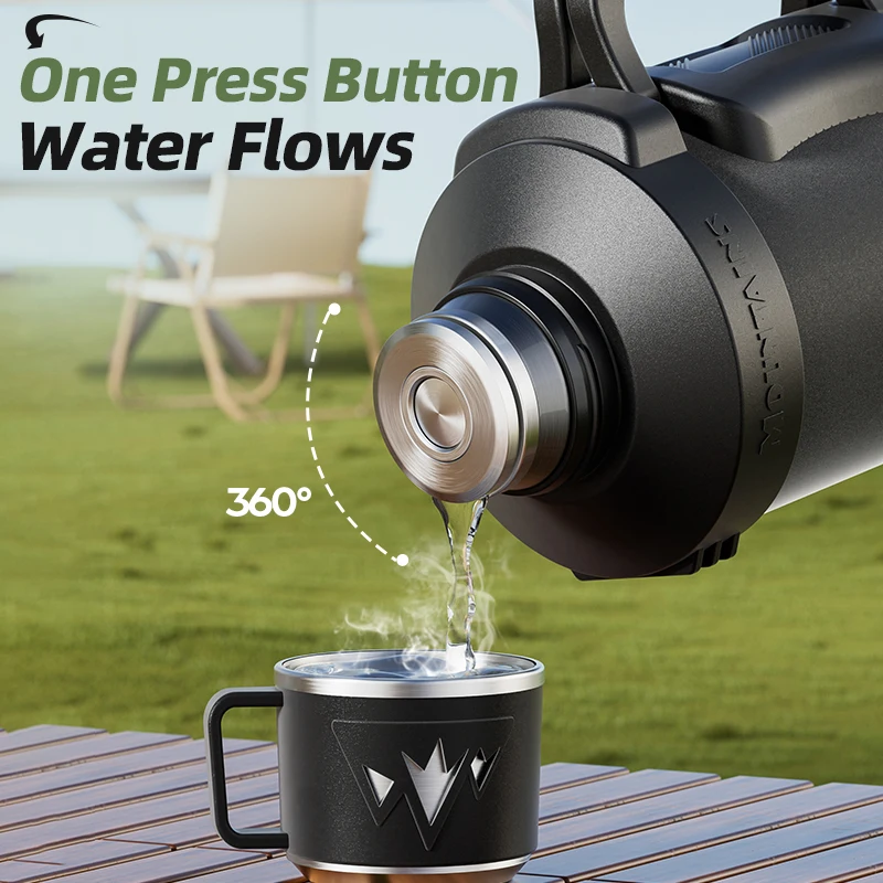 กระติกน้ำร้อนสแตนเลสความจุขนาด - Vacuum Insulated Flask บทวิจารณ์และราคา