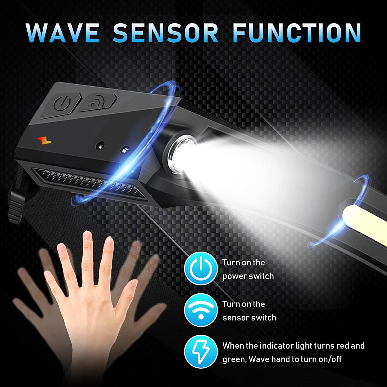 ไฟหน้าแบบเซนเซอร์ ไฟฉาย LED ไฟ - Outdoor Camping Adventure บทวิจารณ์และราคา